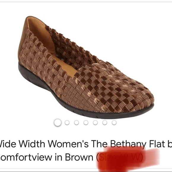 Comfortview Bethany brown Shoe - Picture 8 of 9